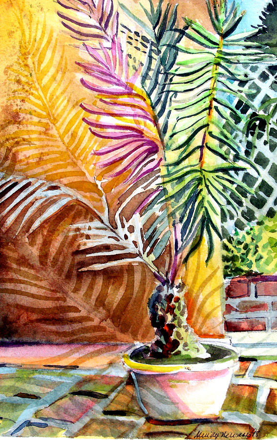 Florida Palm Tree Painting by Mindy Newman
