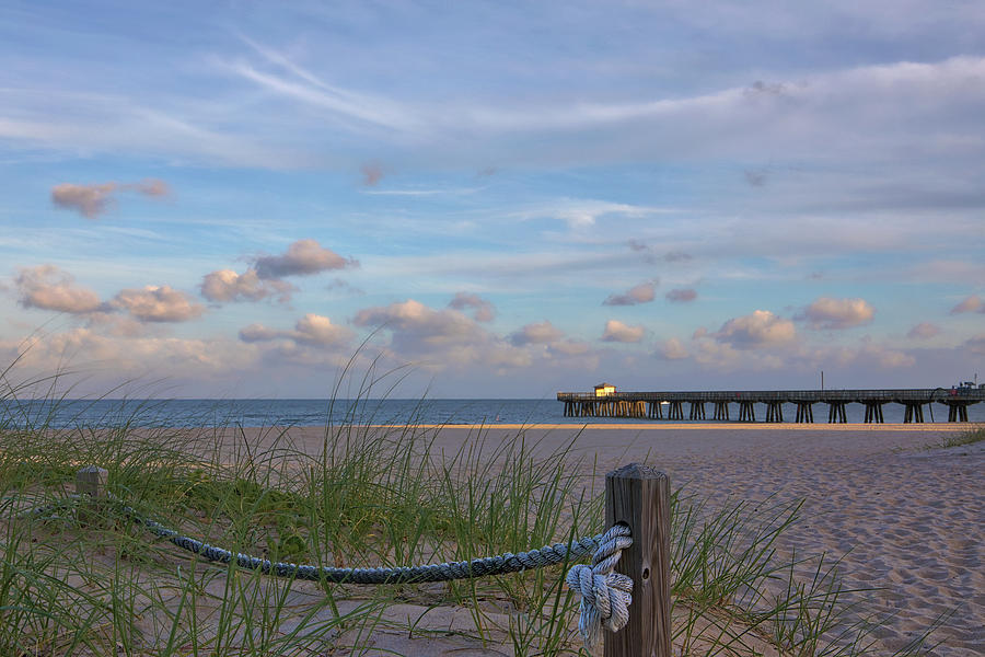 Florida Pamplona Beach Fishing Pier Photograph by Juergen Roth