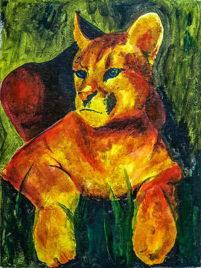 Florida Panther Painting by Artsy Gypsy