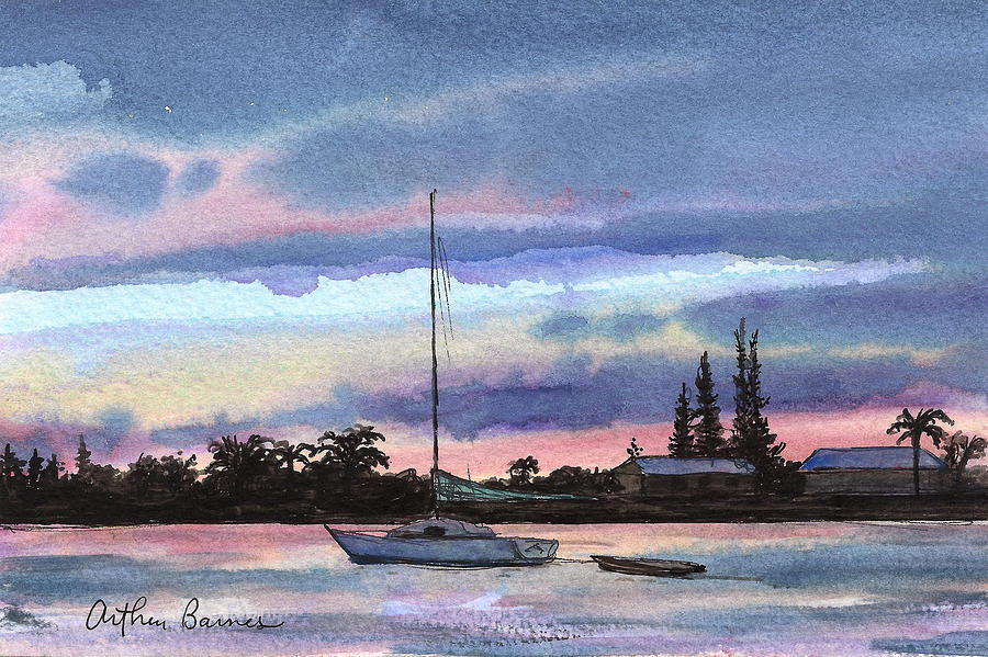 Florida Sunset Painting by Arthur Barnes