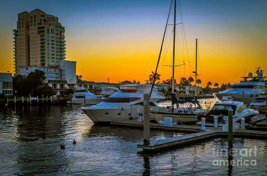 Fort Lauderdale sunset Photograph by Claudia M Photography