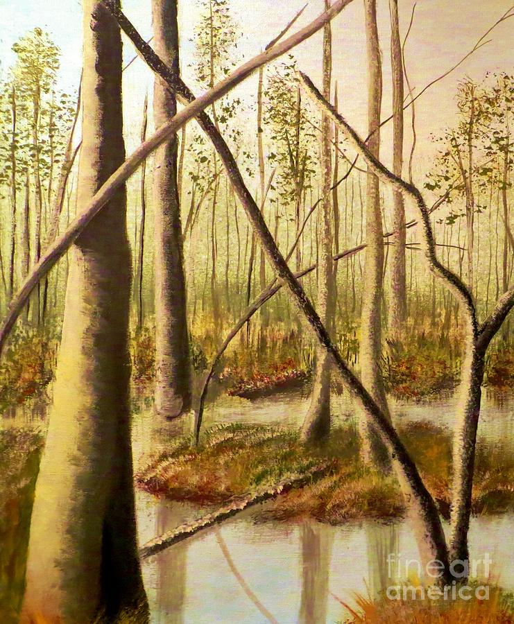 Florida Wetlands IV Painting by Tim Townsend