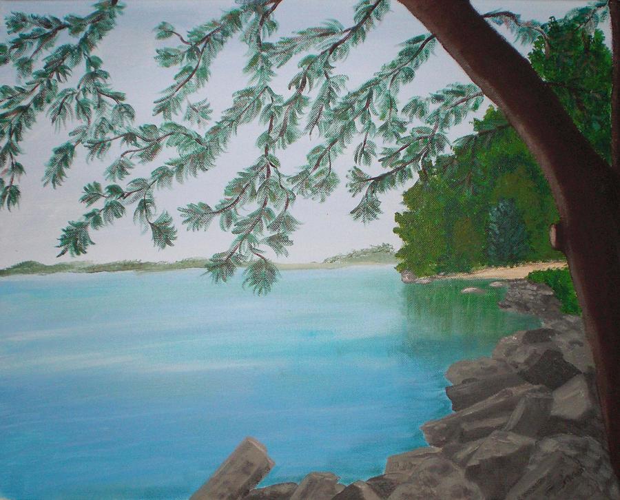 Floridas Gulf Coast Painting by Nancy Sisco