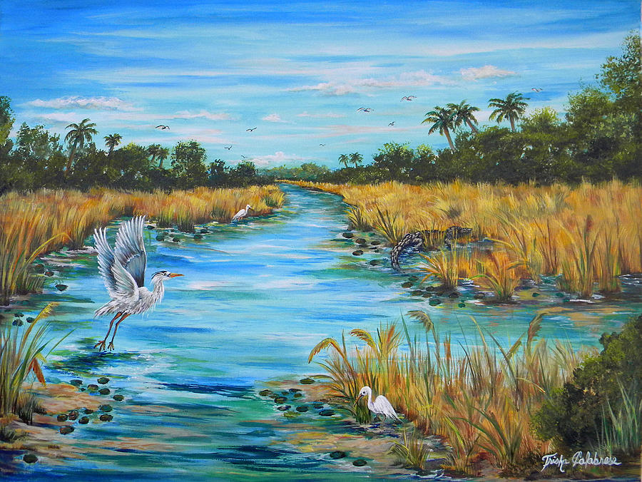 Florida's Wild Side Painting by Trisha Calabrese