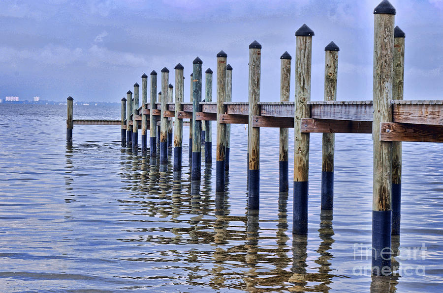 Wooden Pier Photograph - Floridian Pier  by Josephine Cohn