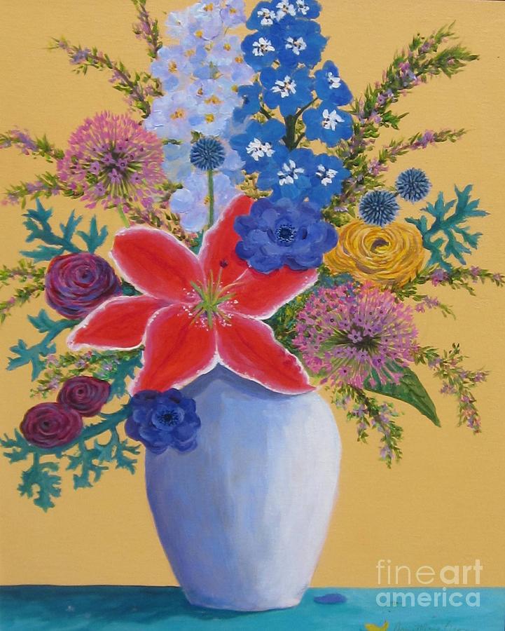 Florists Creation Painting by Anne Marie Brown