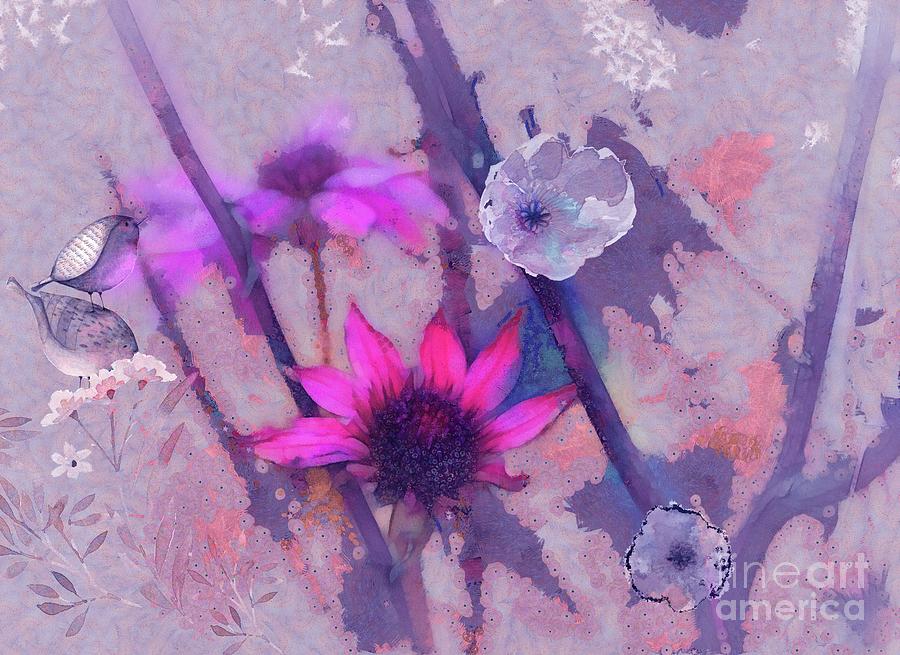 Flower Digital Art - Florus - a2c2k4c2 by Variance Collections