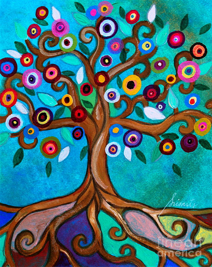 Flourishing Tree Painting by Pristine Cartera Turkus