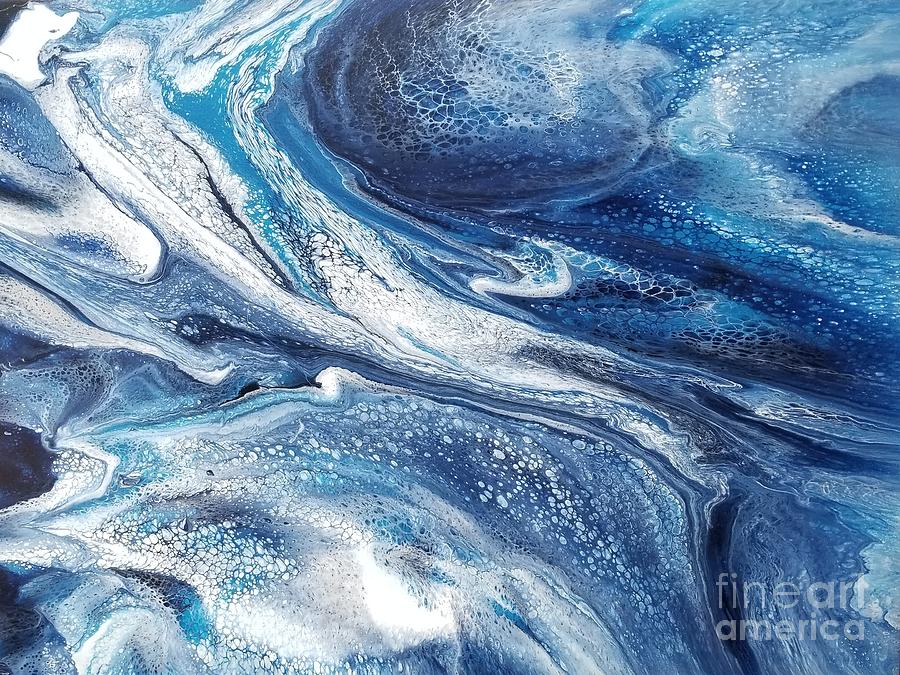 Acrylic Painting - Flow 002 by Nicole Chambers Acrylic Painting - Flow 002 by Nicole Chambers