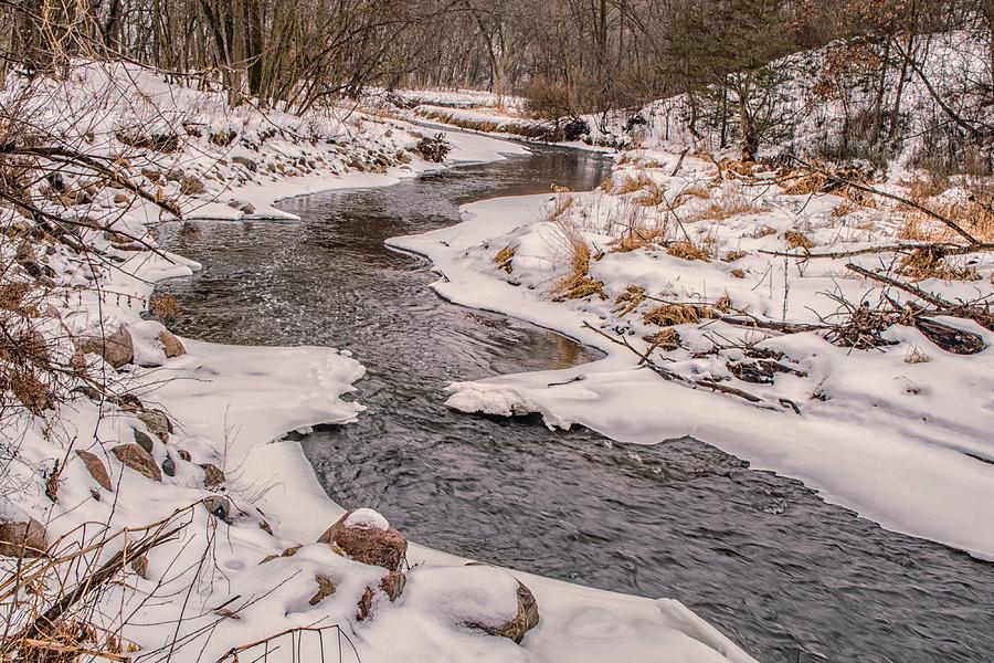 Flow and Snow Photograph by Doug Wallick