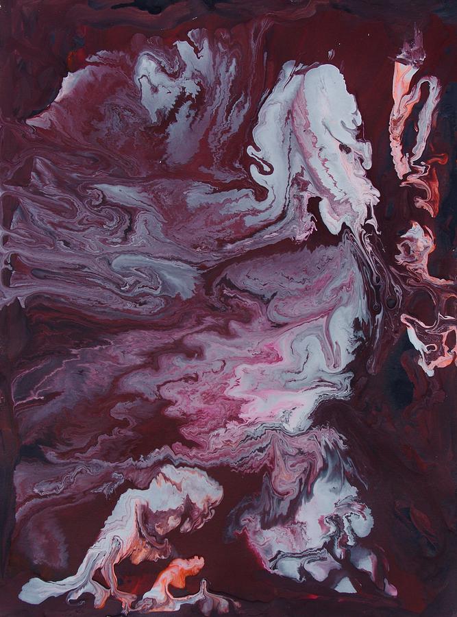 Flow in Pink Painting by Lori Kingston