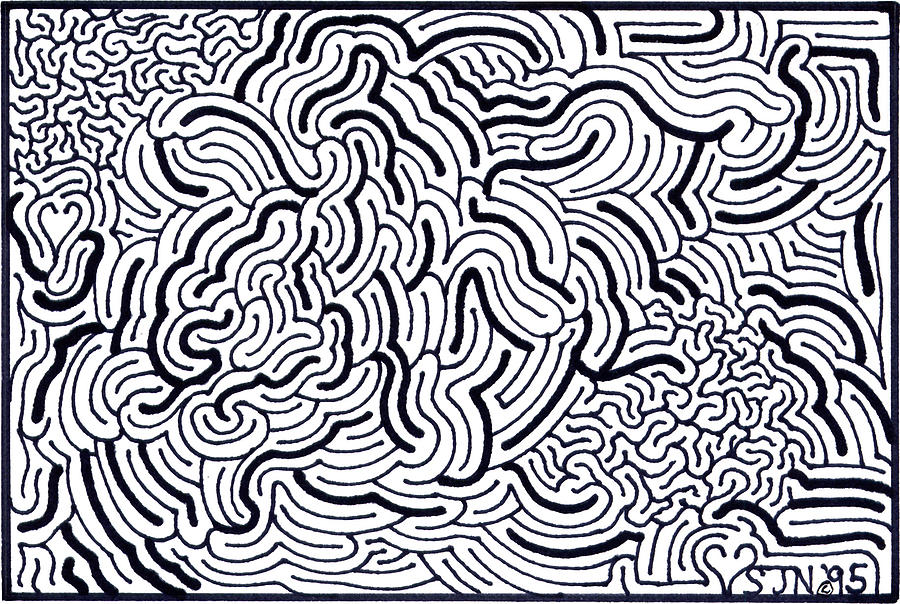 Abstract Drawing - Flow by Steven Natanson