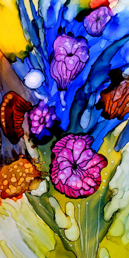 Flower 3 Painting by Lucie Dumas