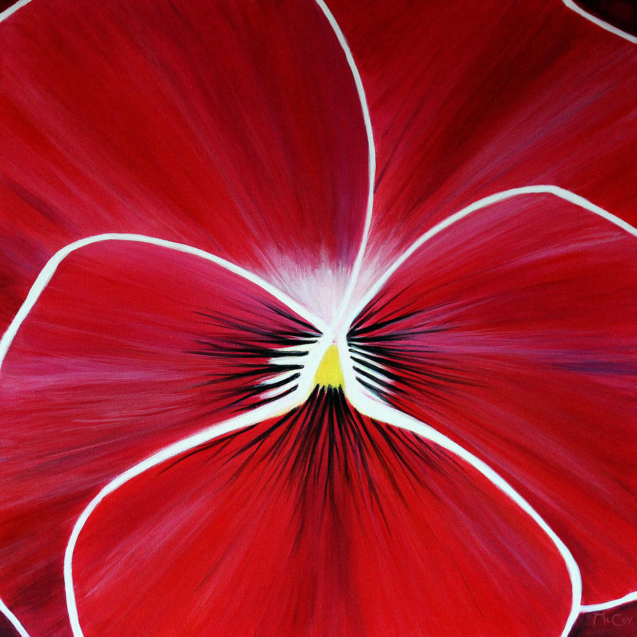 Flower Abstract 3 Painting by K McCoy