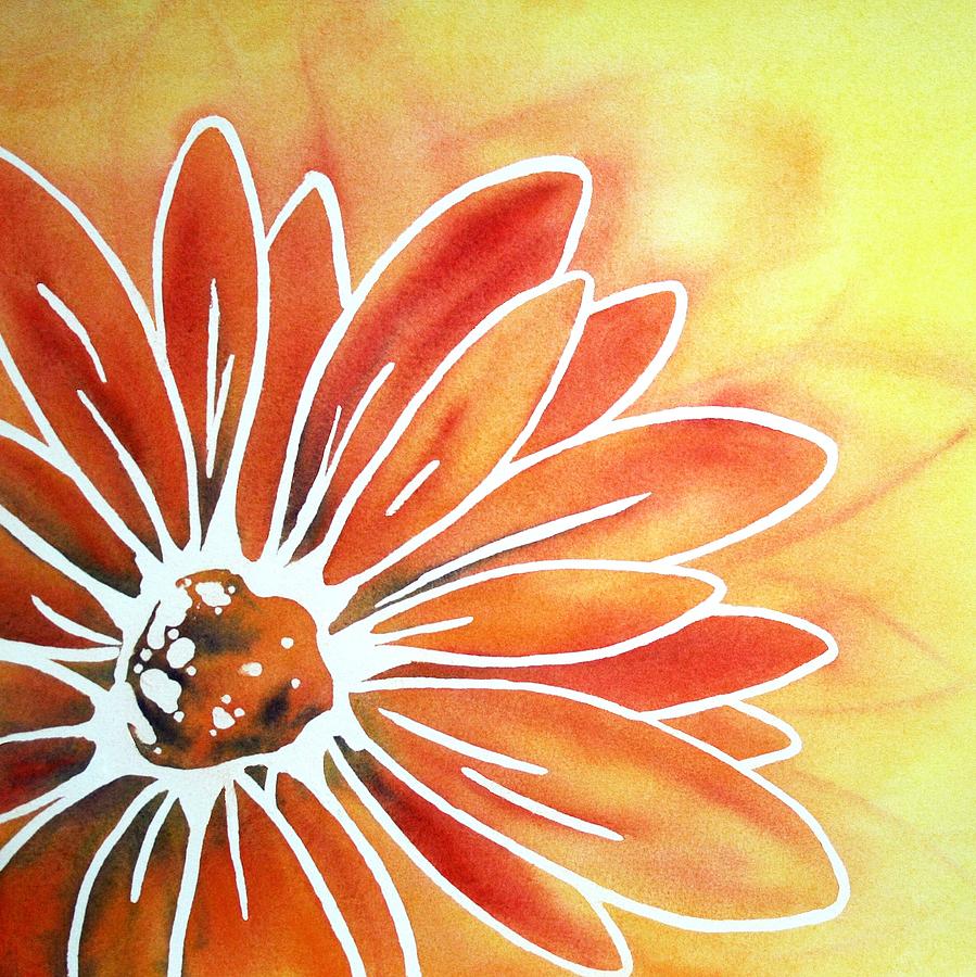 Flower Abstract Painting by Julie Senf