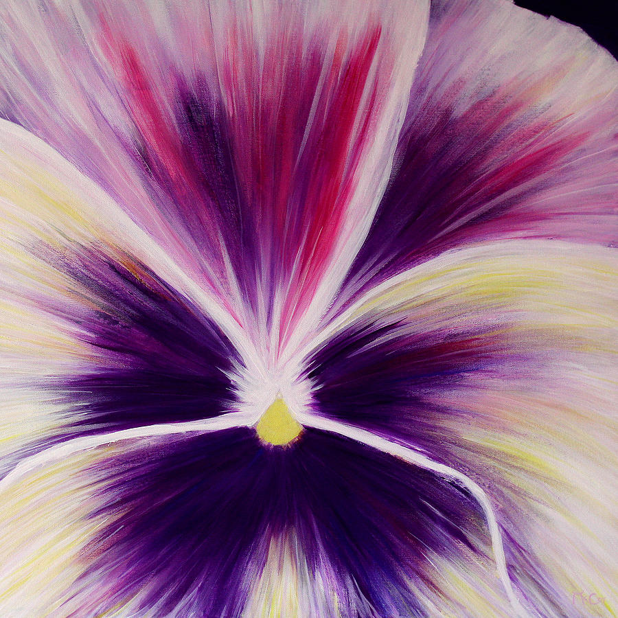 Flower Abstract Painting by K McCoy