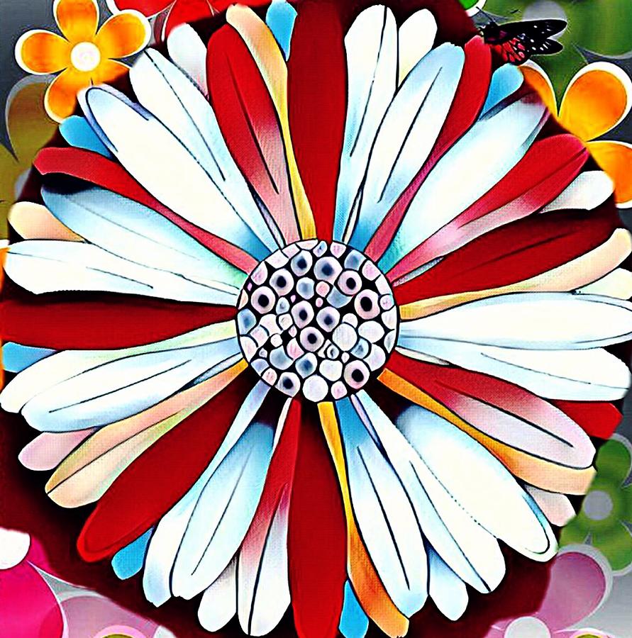 Flower Abstract Digital Art by Patty Meotti