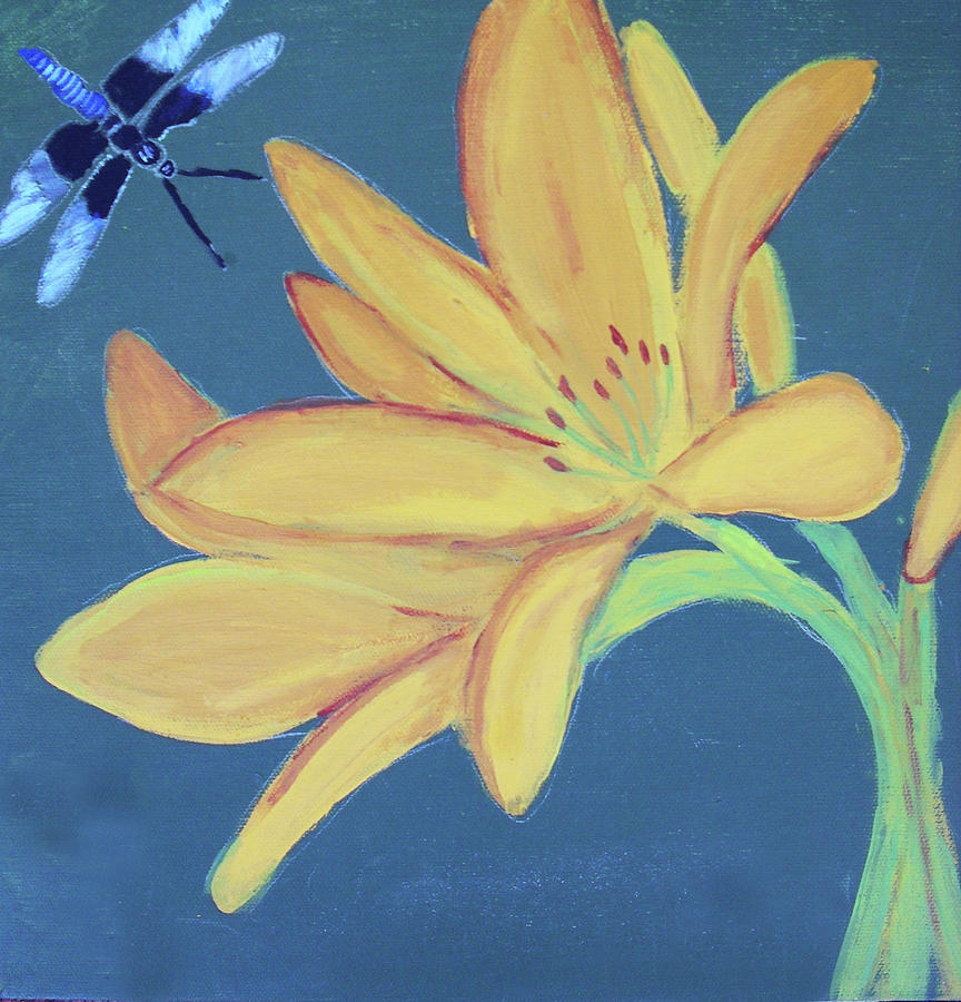 Flower and Insect Painting by Martin Valeriano