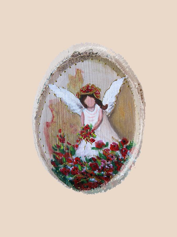 Flower angel Painting by Vesna Martinjak