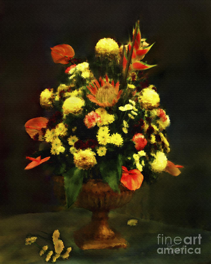 Flower Arrangement Digital Art by Diane Macdonald
