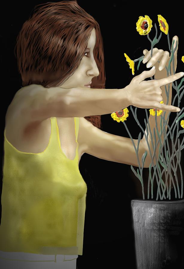 Flower Arranger Digital Art by Kerry Beverly