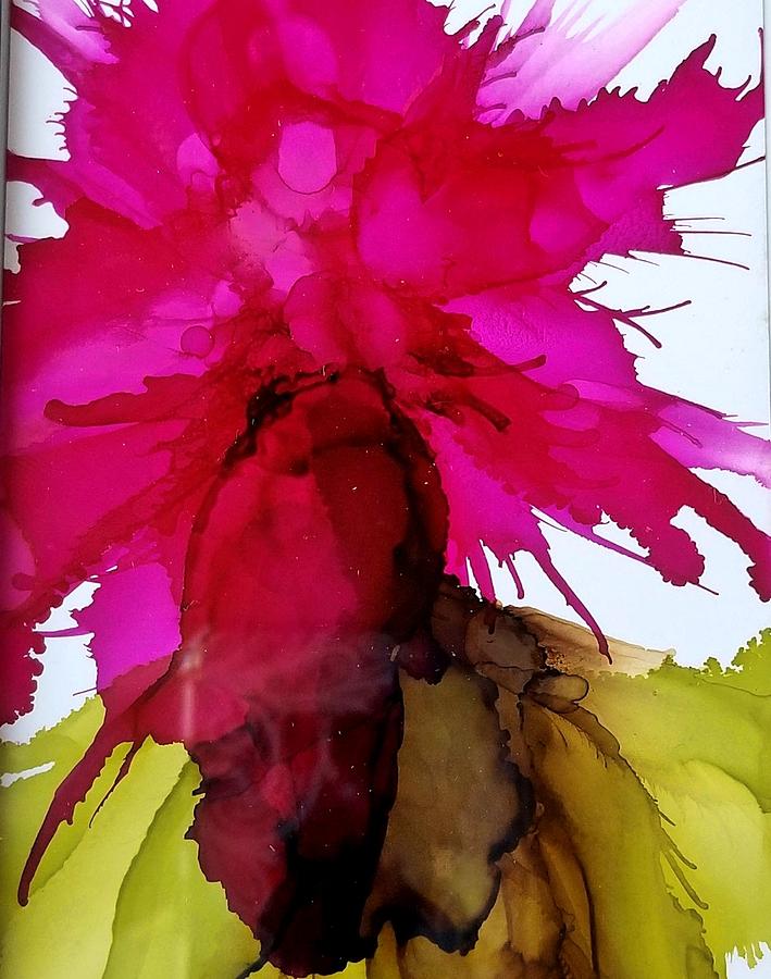 Flower Blast Painting by Donna Perry