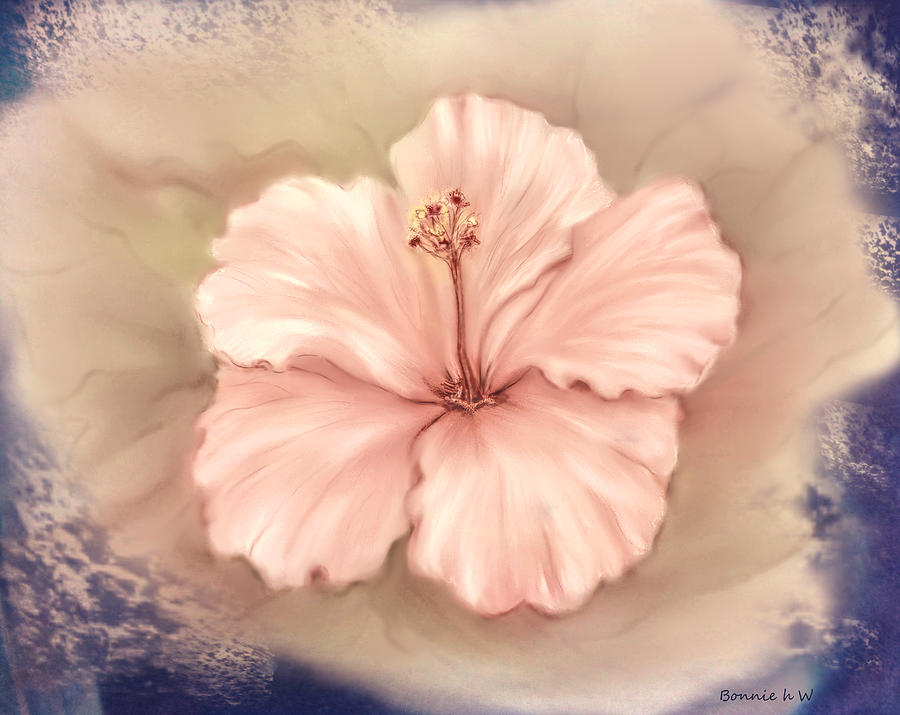 Hibiscus Flower Digital Art by Bonnie Willis
