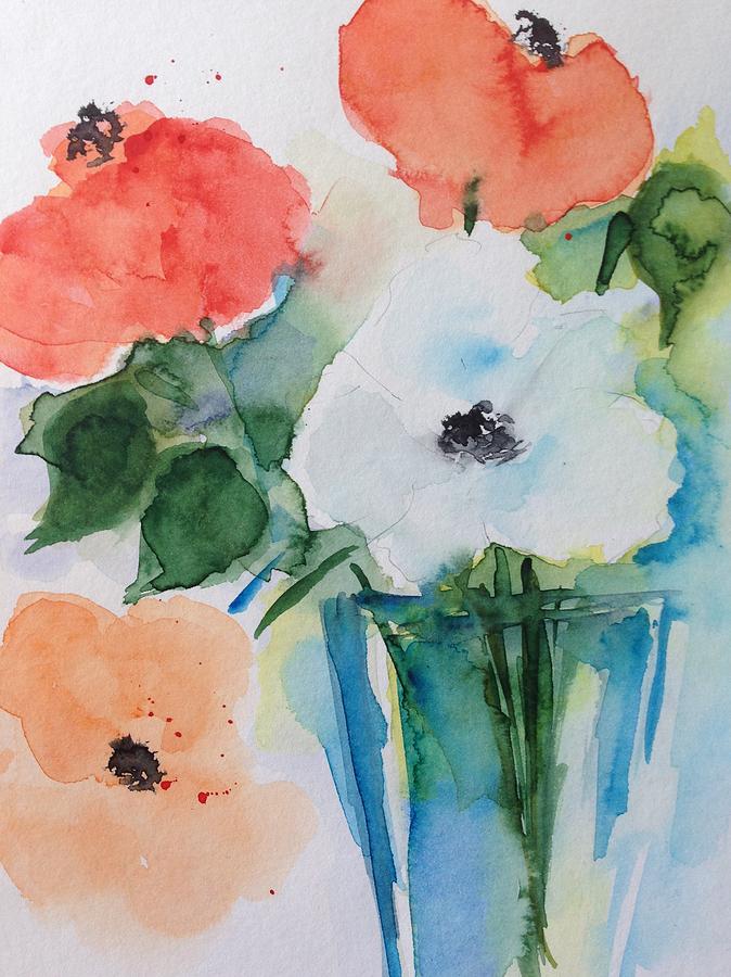 Flower Bouquet Painting by Britta Zehm