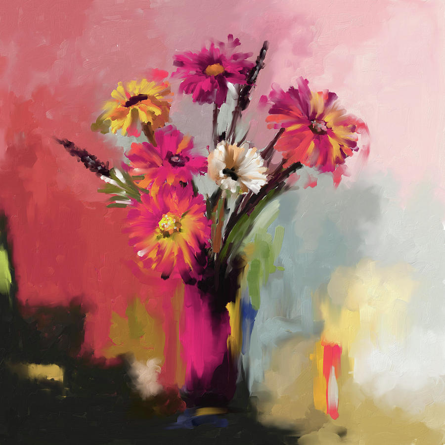 Flower Bunch 409 III Painting by Mawra Tahreem - Fine Art America