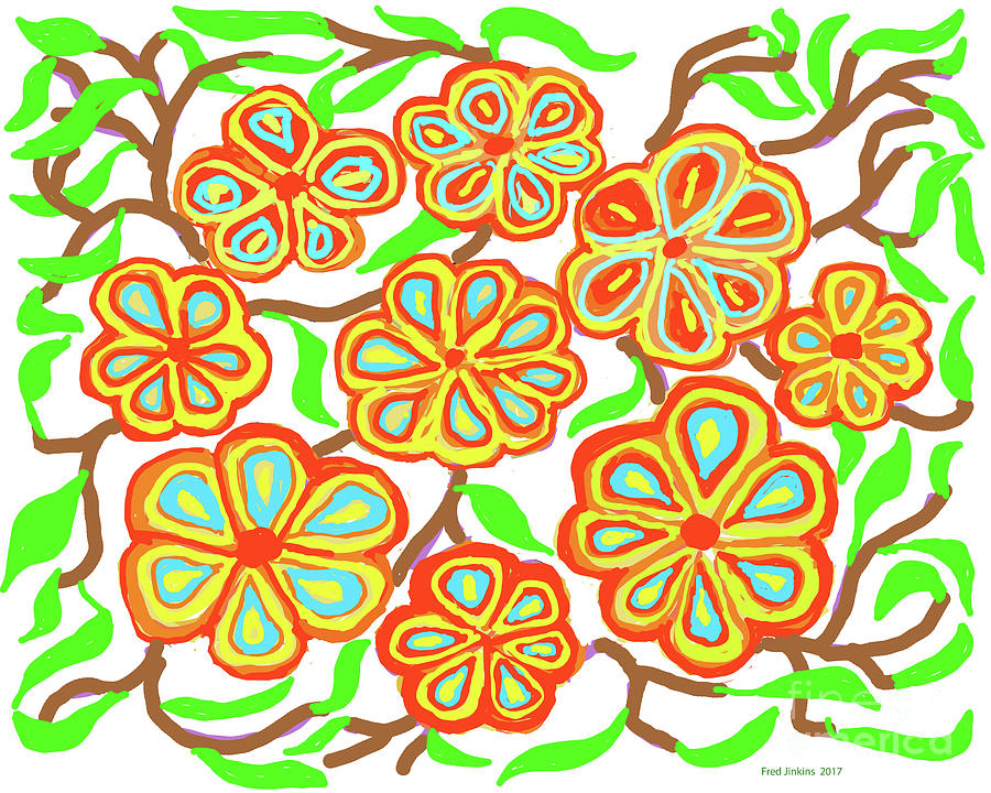 Flower Festival Digital Art - Flower Carnival by Fred Jinkins Flower Festival Digital Art - Flower Carnival by Fred Jinkins