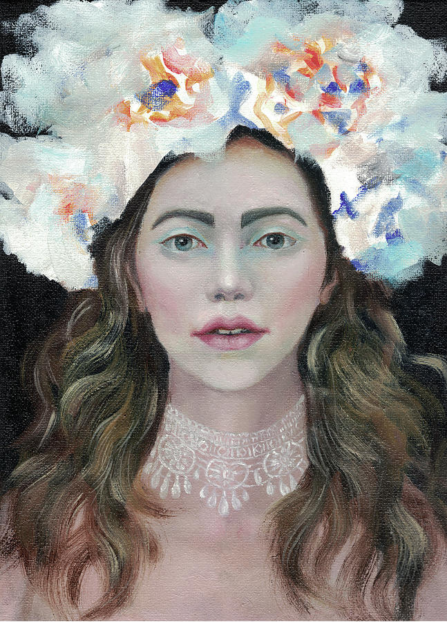 Flower crown Painting by Iryna Oliinyk