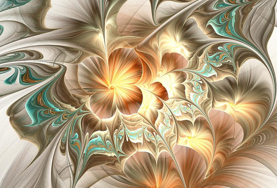 Flower Daze - Horizontal Digital Art by Anastasiya Malakhova