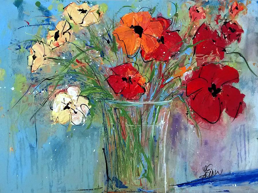Flower Delivery Painting by Terri Einer