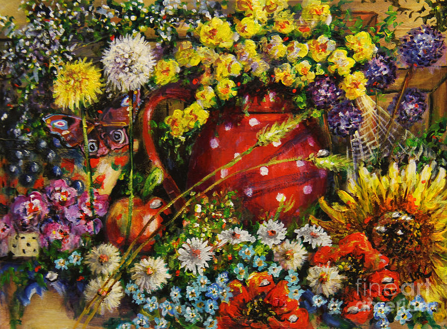 Flower Extravaganza Painting by Dariusz Orszulik