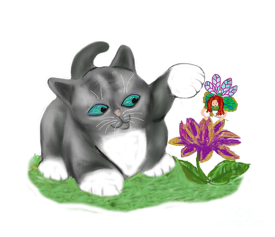Flower Fairy Zaps a Flower by Ellen Miffitt Flower Fairy Zaps a Flower by Ellen Miffitt