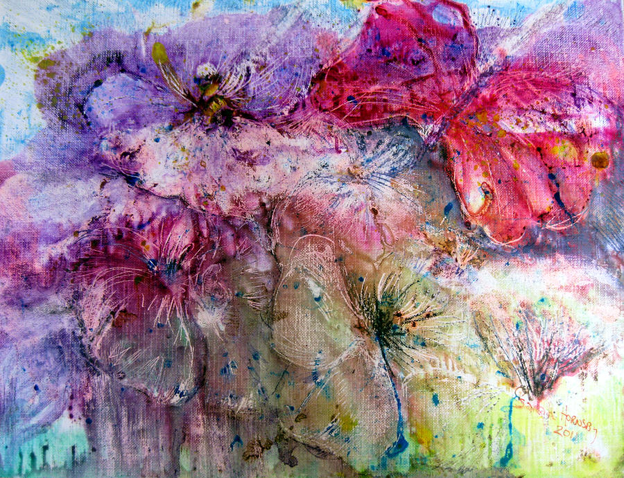 Flower Fantasia Painting by Sarah Hornsby