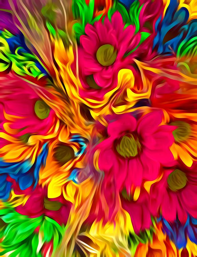 Flower Fantasy  Digital Art by Gayle Price Thomas