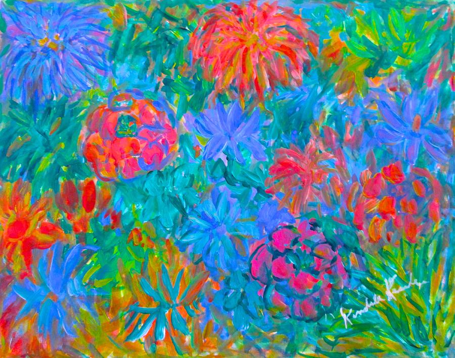 Flower Flow Painting by Kendall Kessler