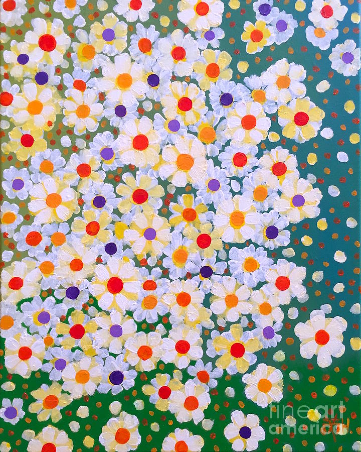 Flower flower Painting by Wonju Hulse
