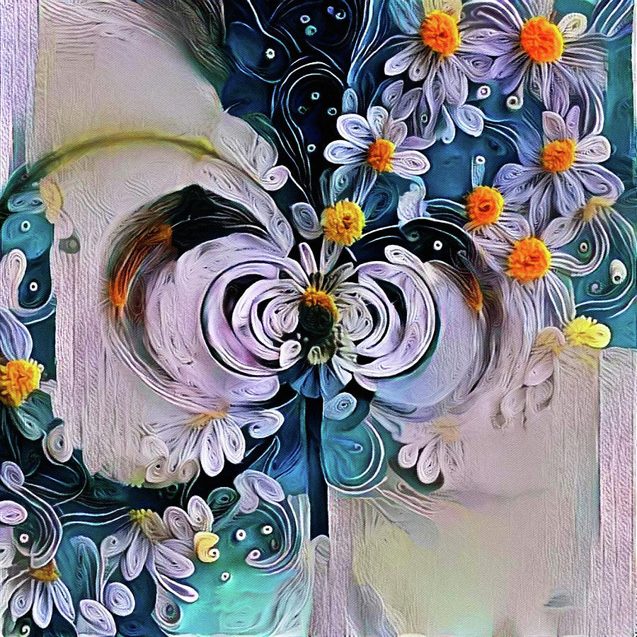 Flower Fractal Digital Art by Bruce Rolff