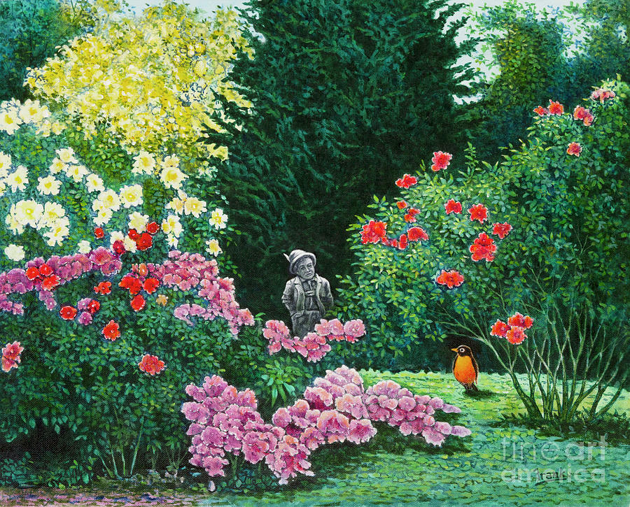 Flower Garden 13 Painting by Michael Frank