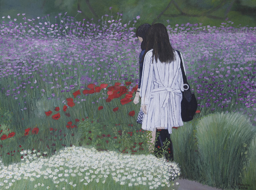 Flower Garden Painting by Masami Iida