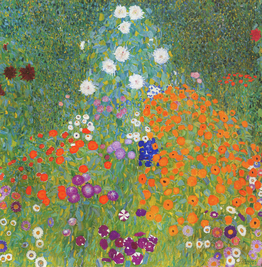 Flower Garden Painting by Mountain Dreams