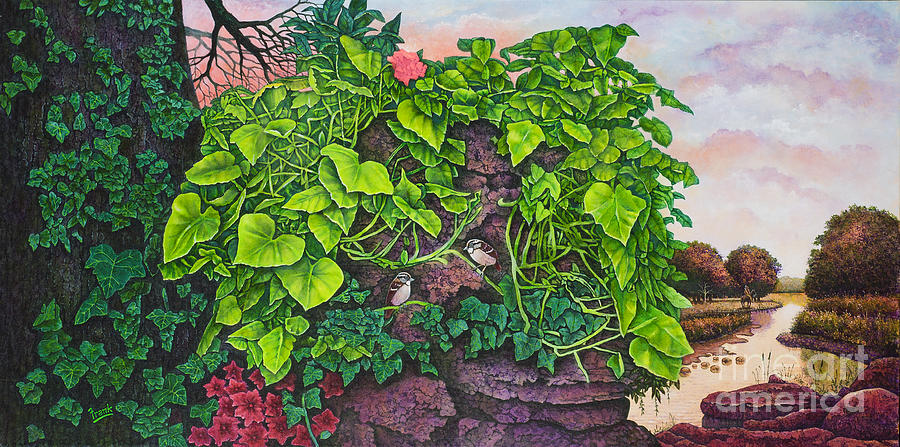 Flower Garden VIII Painting by Michael Frank