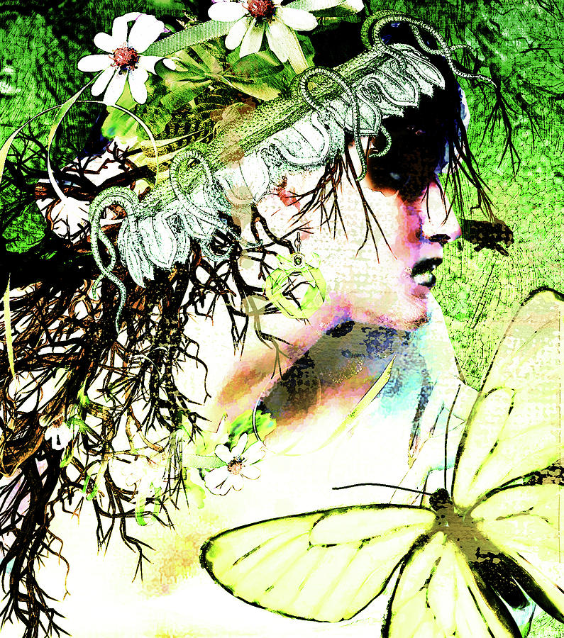 Flower girl Mixed Media by Sue Masterson