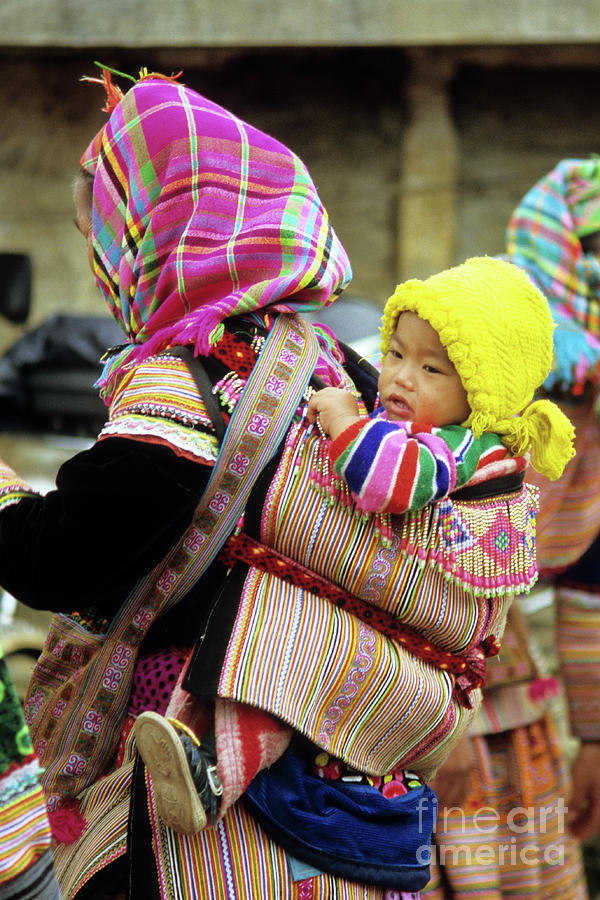 Flower Hmong Baby 06 Photograph by Rick Piper Photography