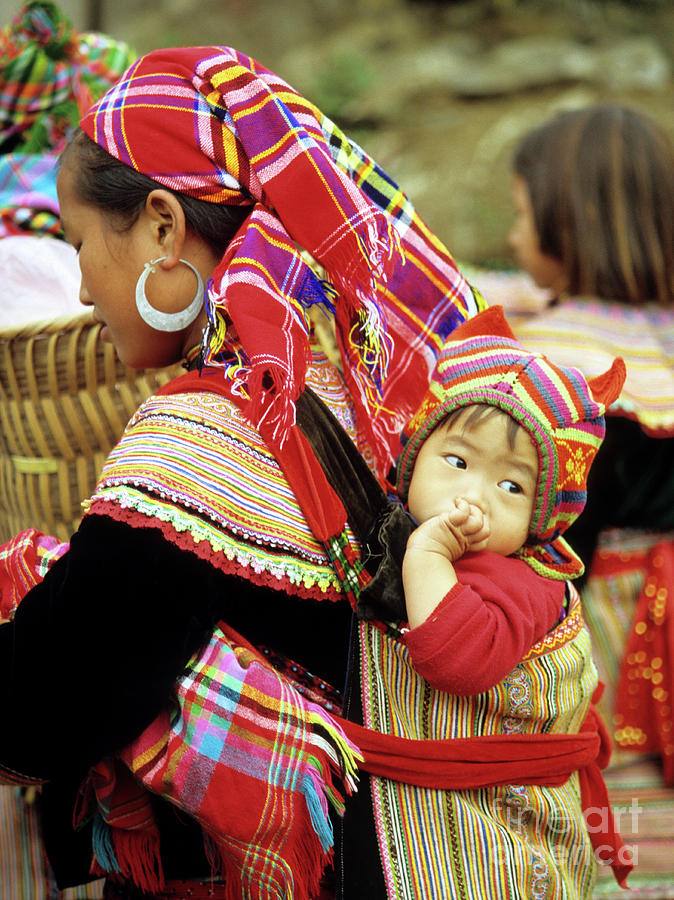 Flower Hmong Baby 07 Photograph by Rick Piper Photography