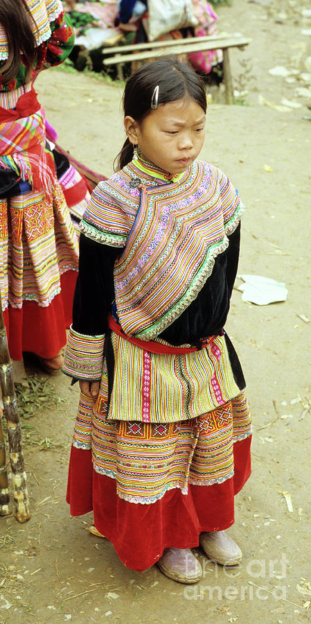 Flower Hmong Girl 04 Photograph by Rick Piper Photography