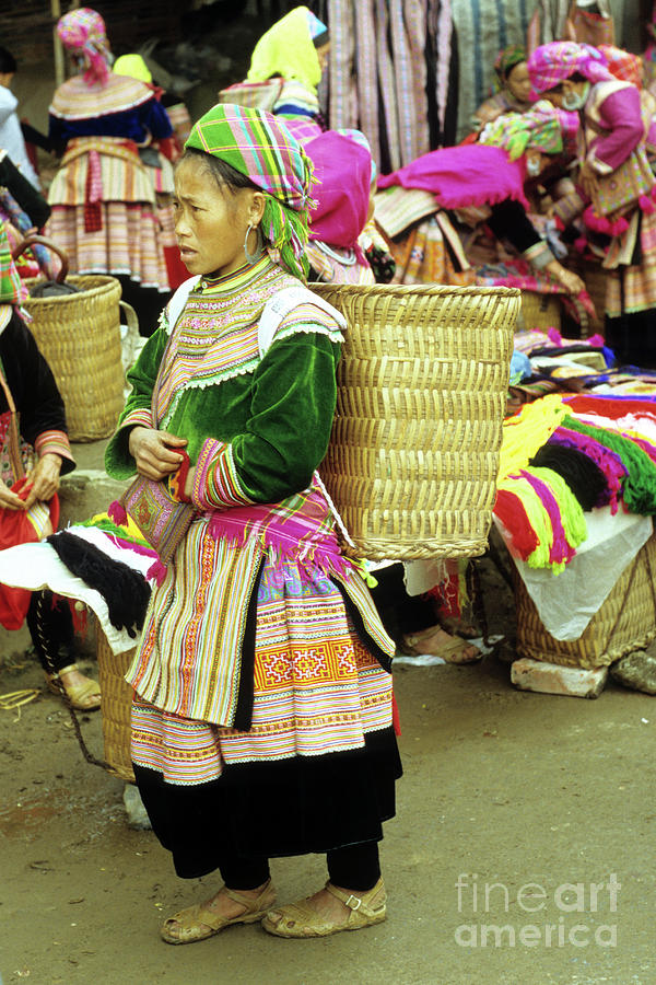 Flower Hmong Woman 04 Photograph by Rick Piper Photography
