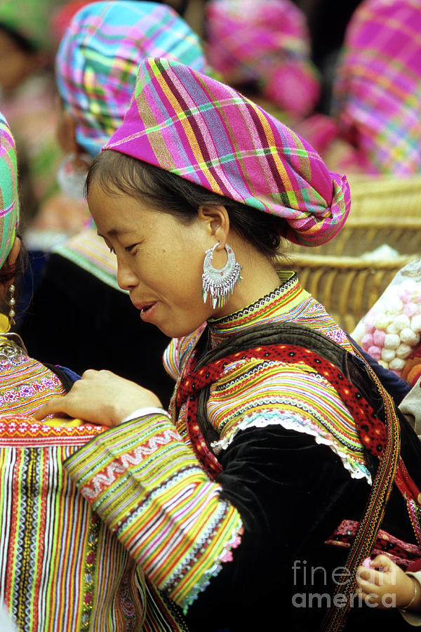 Flower Hmong Woman 07 Photograph by Rick Piper Photography
